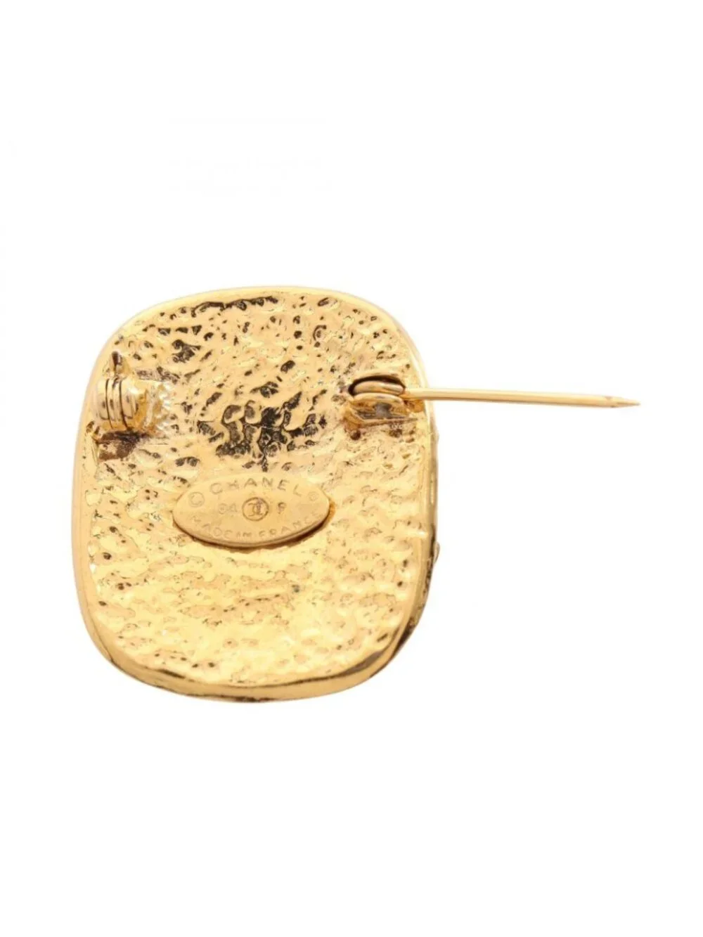 Chanel Brooch CC Logo Rectangle